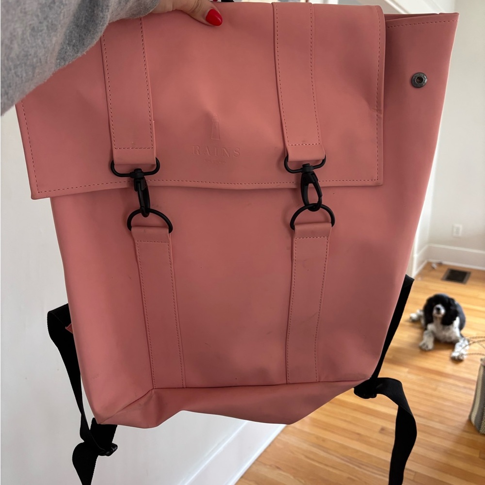 Rains Pink Backpack